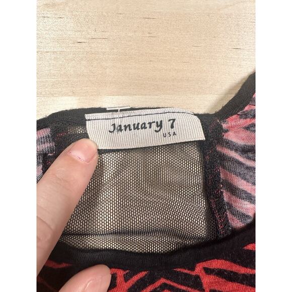 Vintage 90s Y2K 00s Zebra Mesh Whimsygoth Short Sleeve Sheer Crop Top Shirt M - Picture 3 of 6